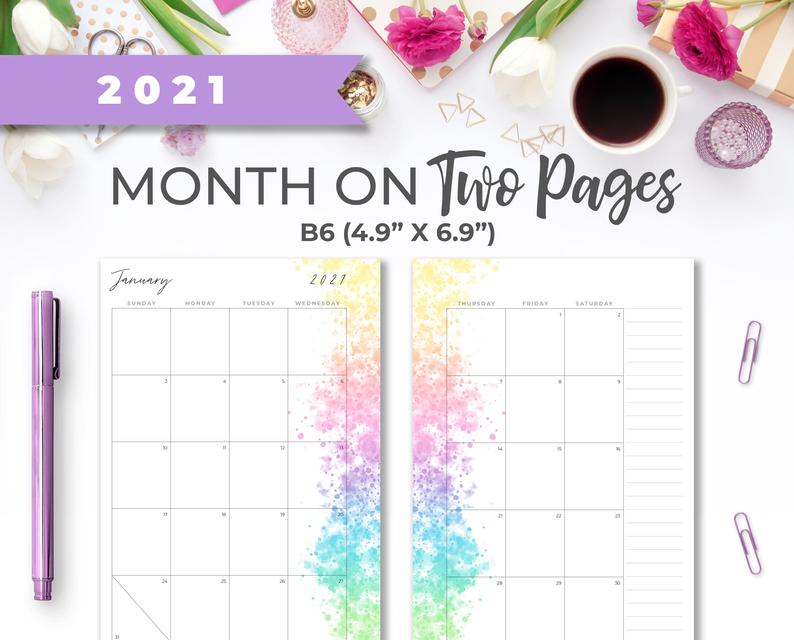 2021 Printable Planner Calendar