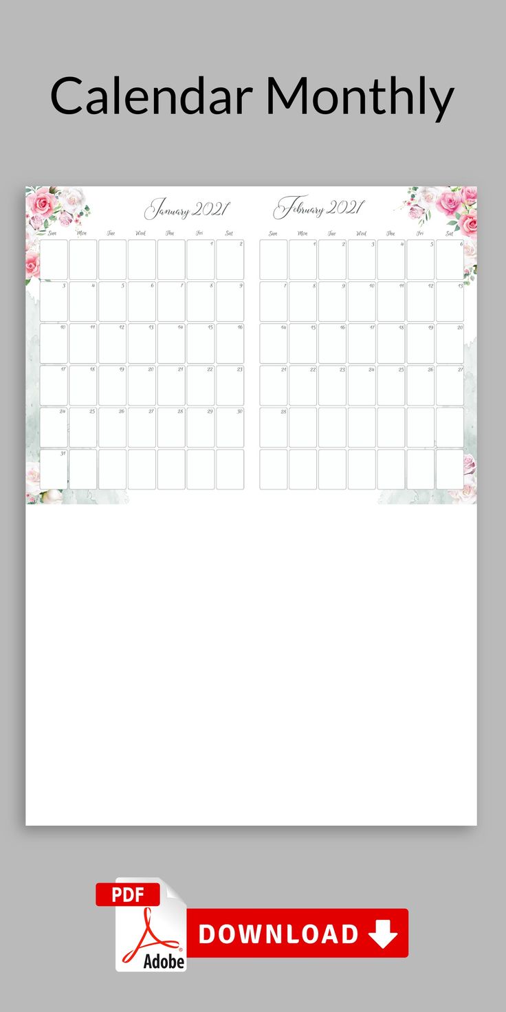 A5 Printable Calendar 2022