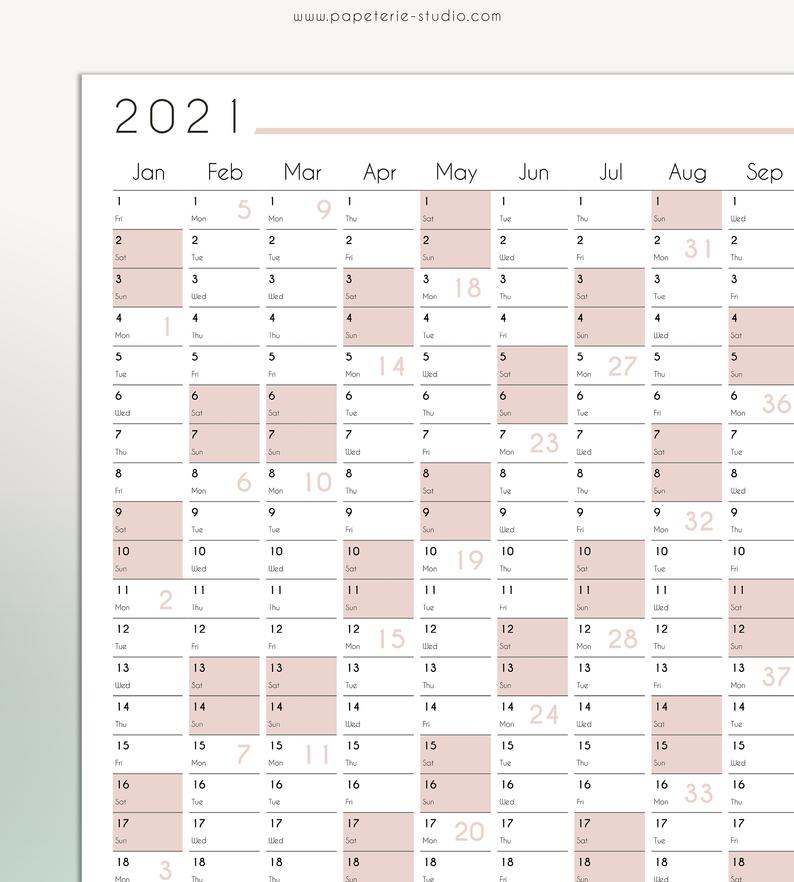 Us Government Wall Calendar 2021 Printable