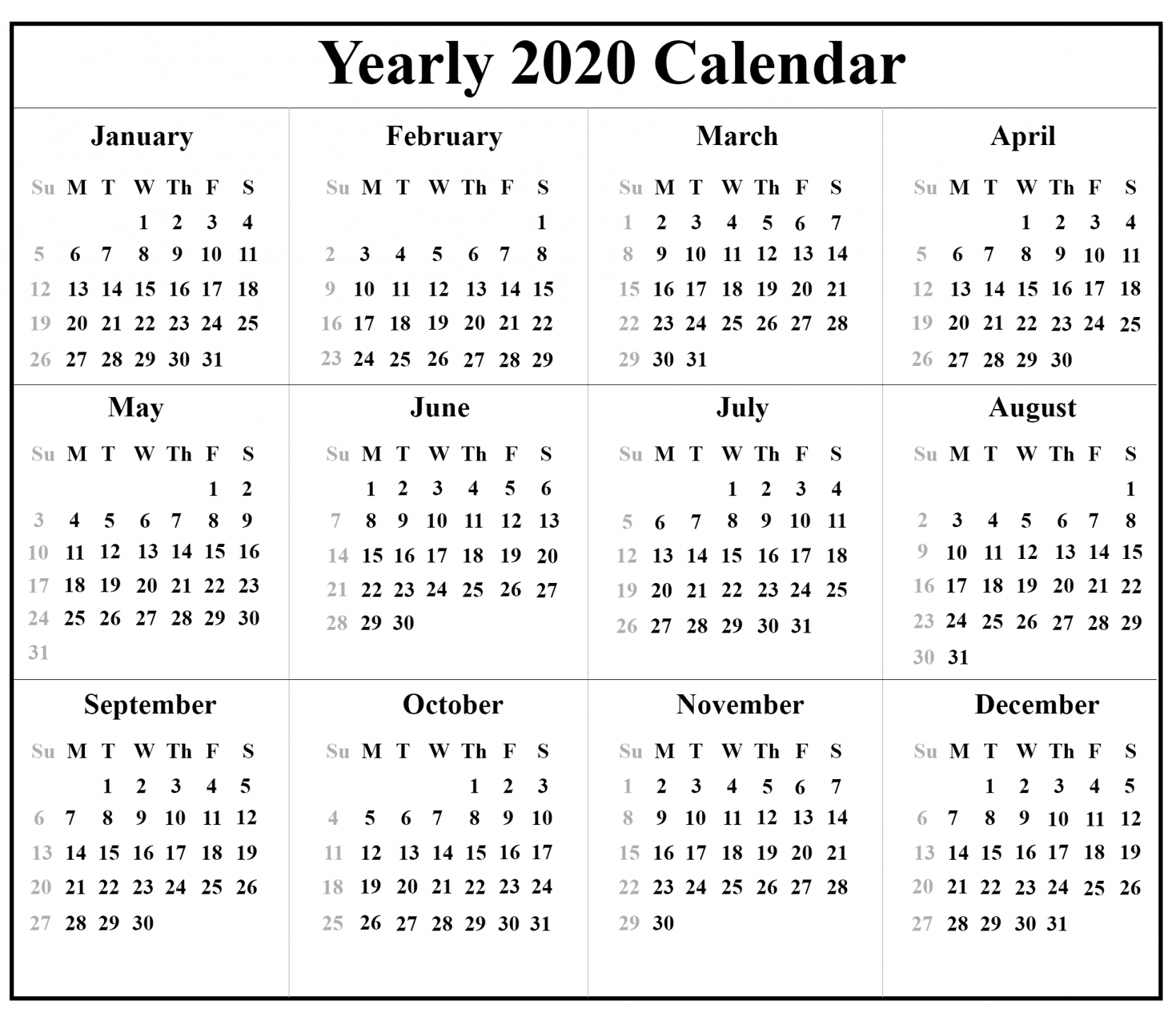 2021 Monthly Calendar Australia Printable