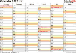 Free 2022 Printable Calendar Template