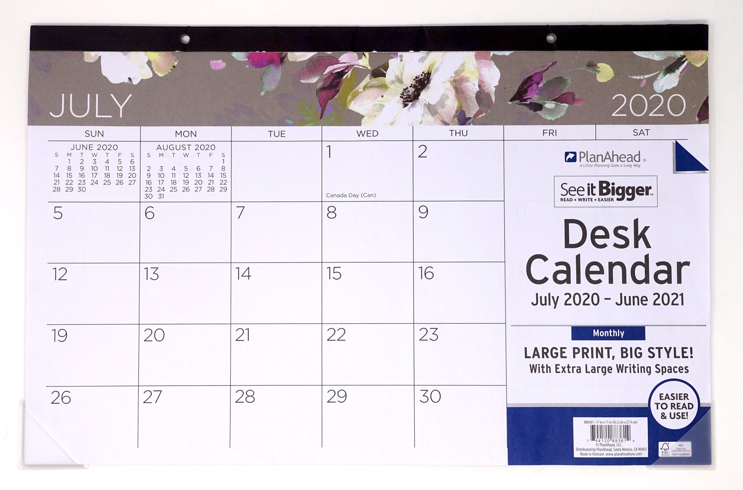 July 2020 To June 2021 Calendar