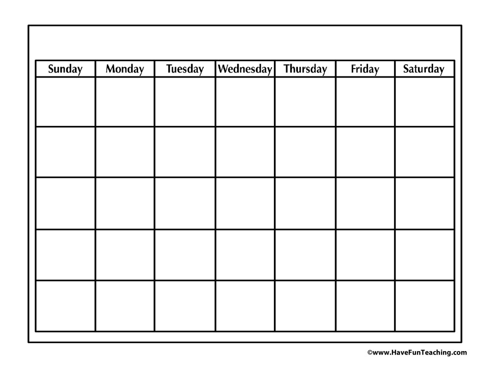 Free Printable Teacher Calendar