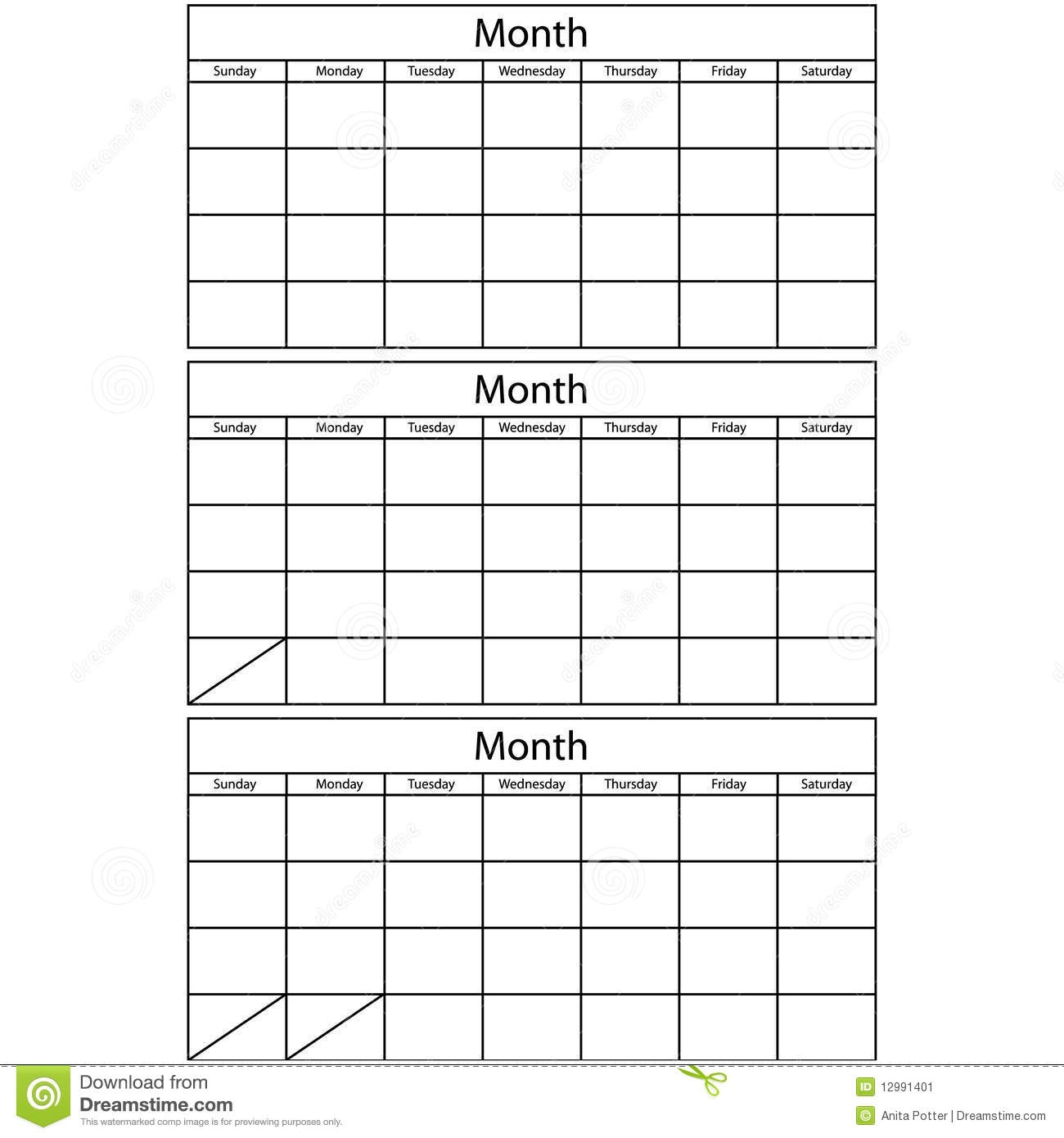 Free Printable 3 Month Calendar