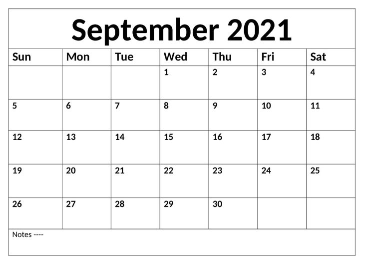 Calendar September 2021 India