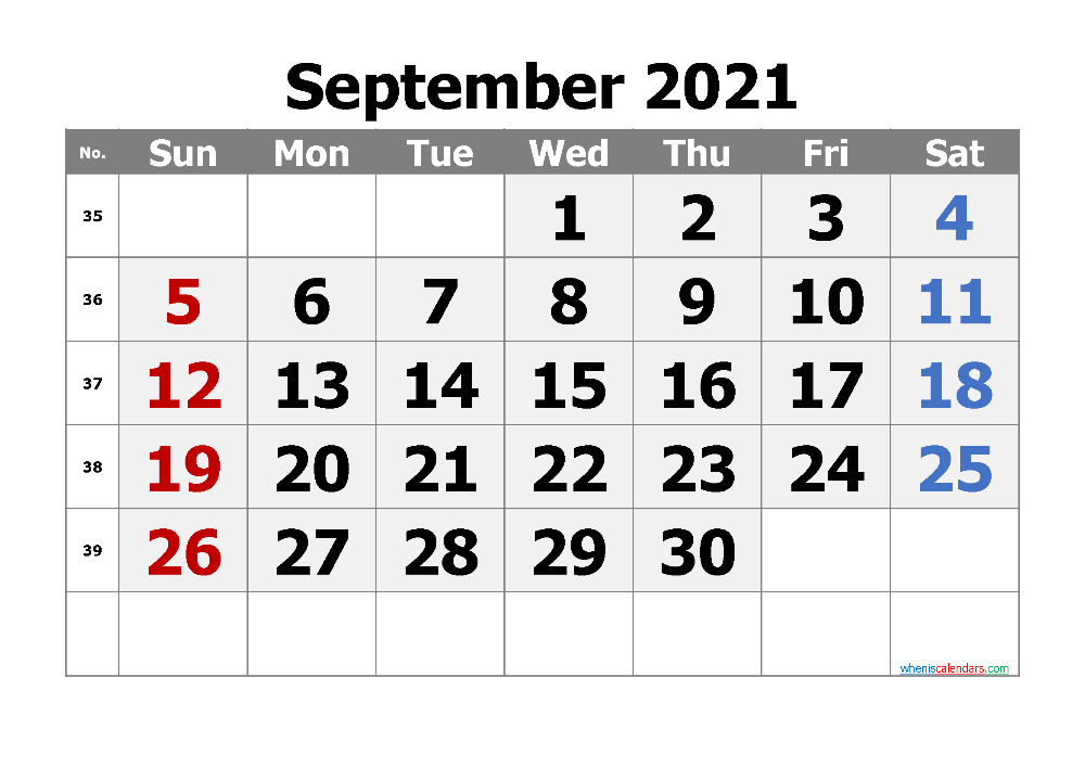 Calendar September 2021 To July 2022