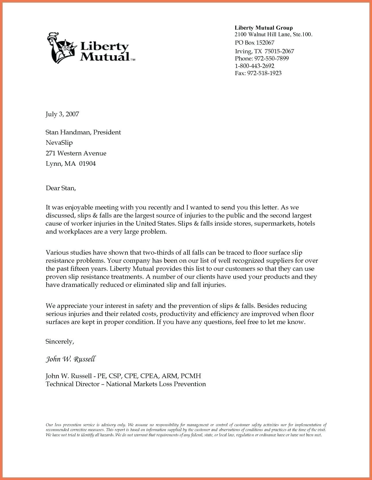 Business Letter Template