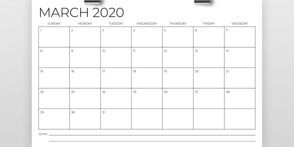 11×17 Printable Calendar 2023