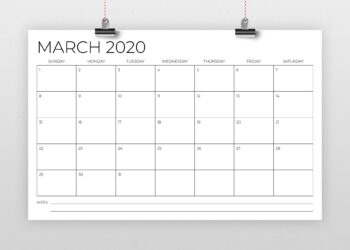 11×17 Printable Calendar 2023