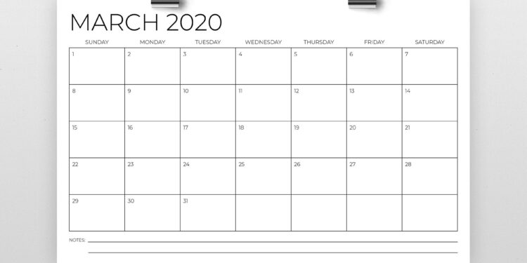 11×17 Printable Calendar 2023