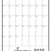 2023 Monthly Calendar Printable Portrait Template