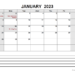 Fillable Printable Calendar 2023 (pdf, word, excel)