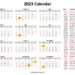 2023 Calendar Free Printable With Holidays