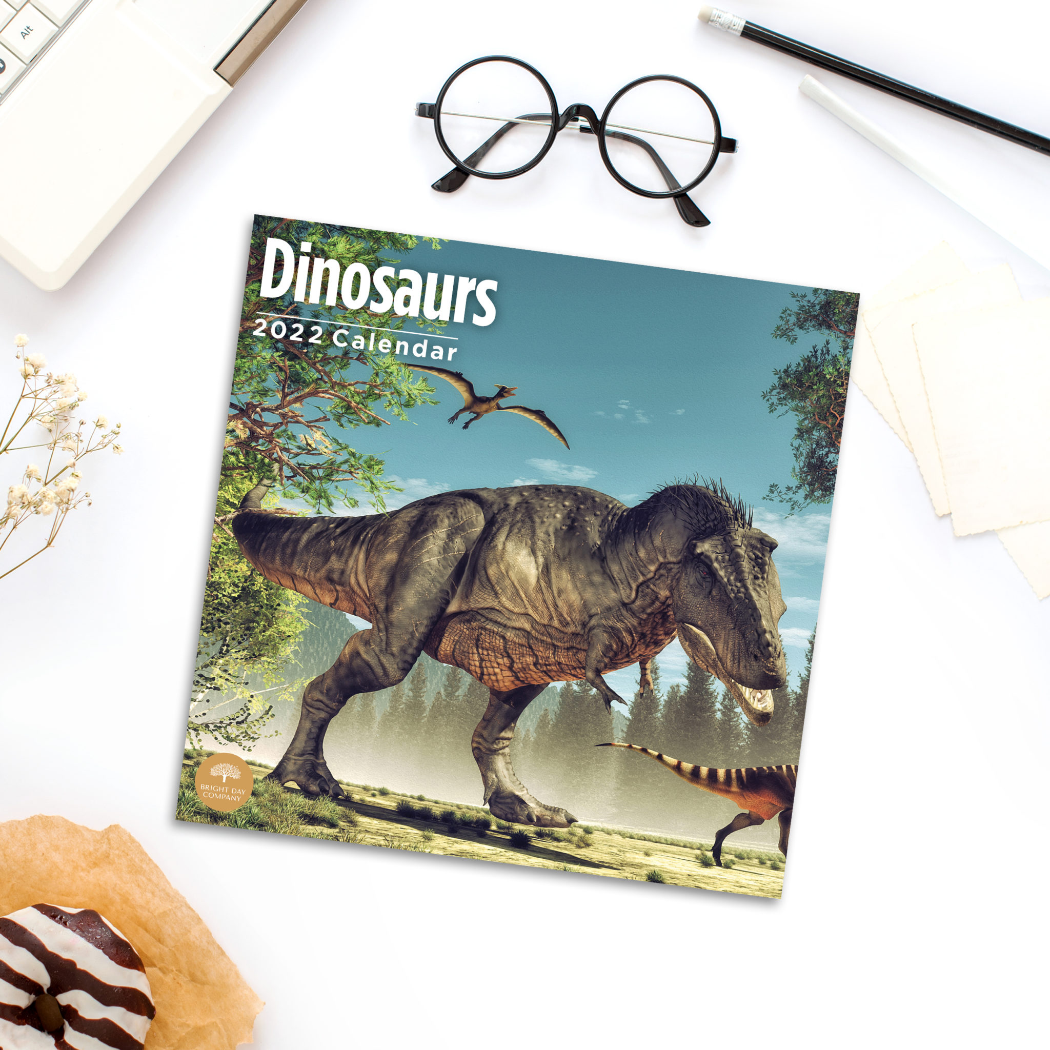 2022 Dinosaurs Wall Calendar by Bright Day, 12 x 12 Inch - Bright Day