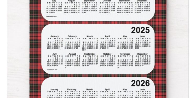 Printable Mouse Pad Calendar 2023