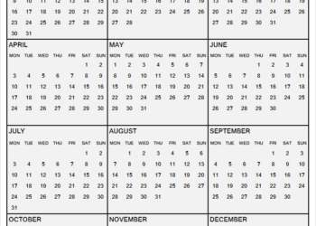 Printable Calendar 2023 Monday Start