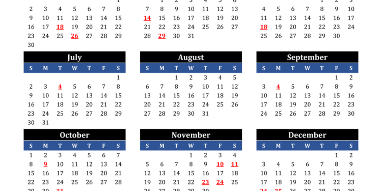 Printable 2023 Monthly Calendar With Us Holidays