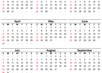 Calendar 2023 Canada Printable