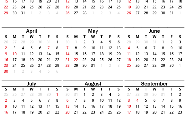 Calendar 2023 Canada Printable