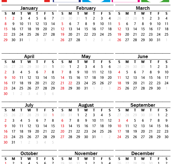 Calendar 2023 Canada Printable
