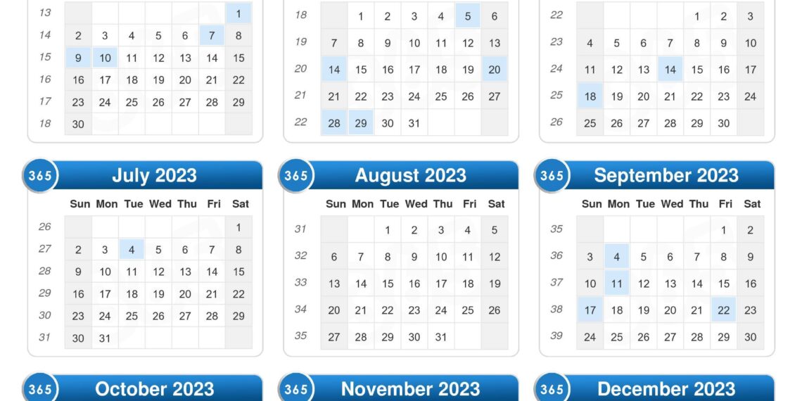 2023 Calendar Printable With Design