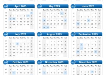 2023 Calendar Printable With Design