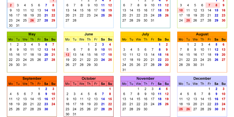 Calendar For 2023 Australia Printable