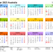 Free Printable 2023 Calendar With Holidays Australia