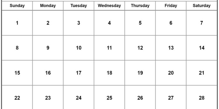 January Calendar 2023 Free Printable