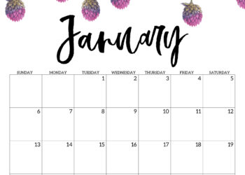Free Floral Printable Calendar 2023 Sunflower