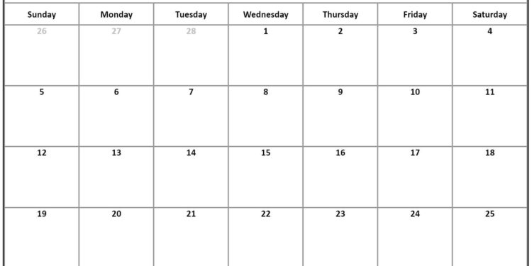 Blank Printable Calendar 2023 March