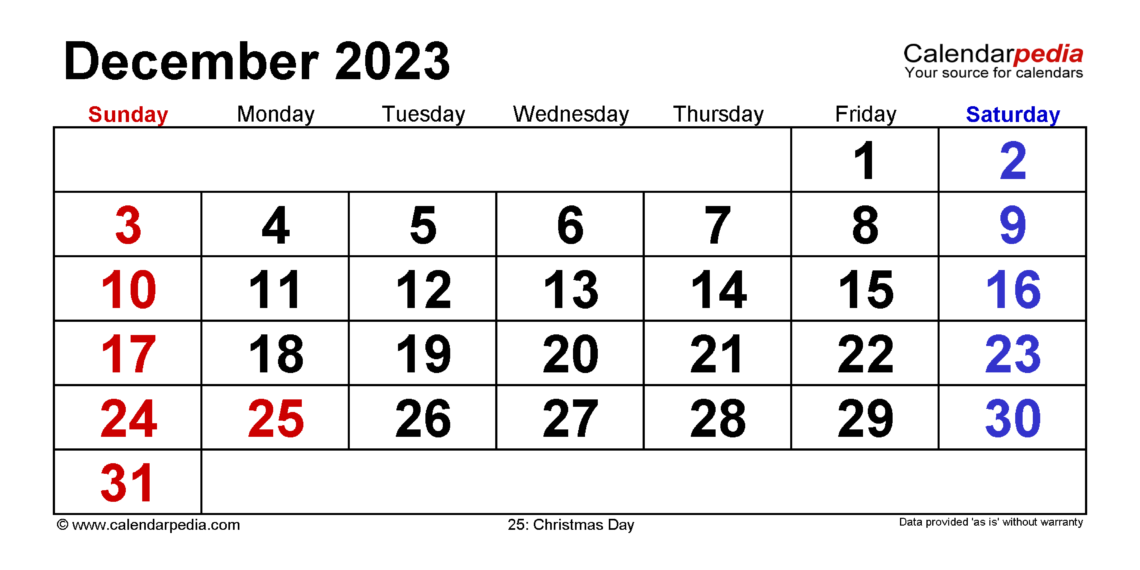 November December 2023 January 2024