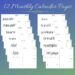 Bullet Journal 2023 Calendar Printable