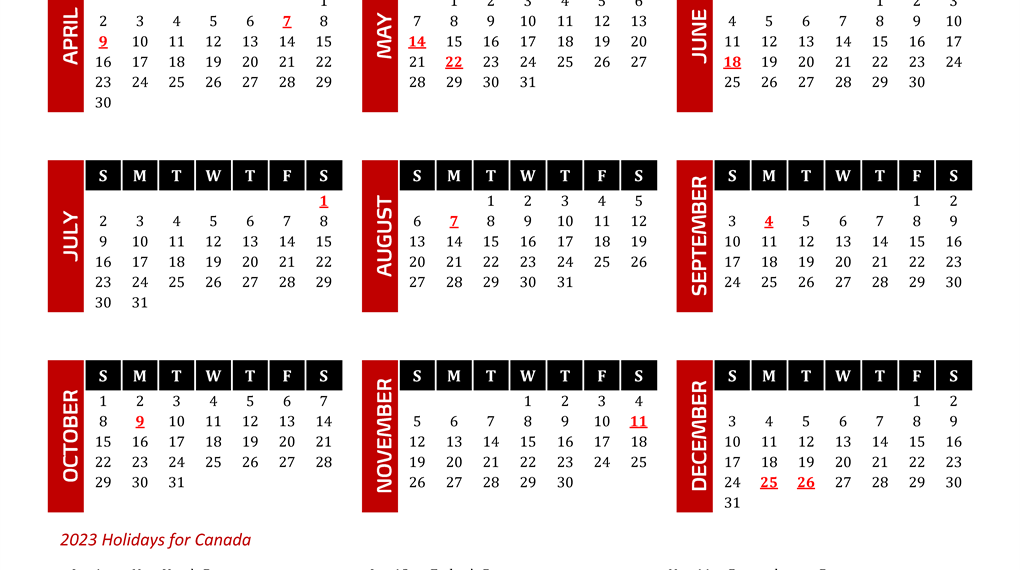 Downloadable Free Printable 2023 Calendar With Canadian Holidays 5 Downloadable Free Printable 2023 Calendar With Canadian Holidays
