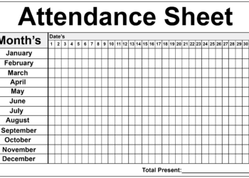 Free Printable 2023 Employee Attendance Calendar Ppe