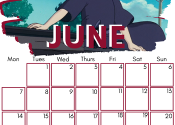 Printable Anime Calendar 2023