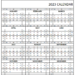 Printable Editable Calendar 2023