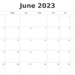 Printable Monthly Calendar June 2023