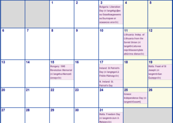 Printable March 2023 Calendar With Holidays