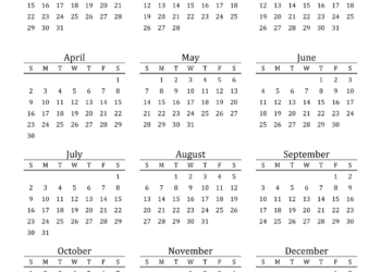 2023 Calendar Printable Pdf Portrait