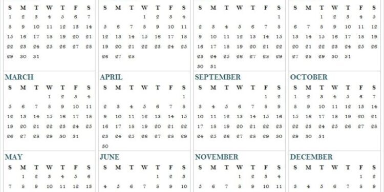 2023 Planner Calendar Printable Pdf