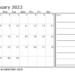 2023 Printable Calendar With Notes