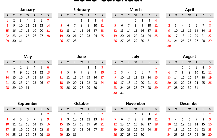 Free Printable Editable 2023 Calendar With Holidays