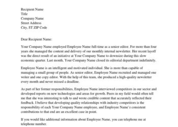 Letter Template Word