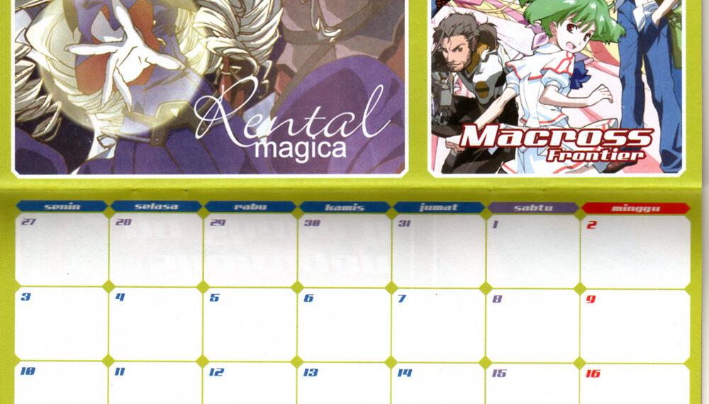 Anime Calendar 2023 Printable
