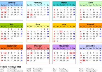 Free Customizable Printable Calendar 2023