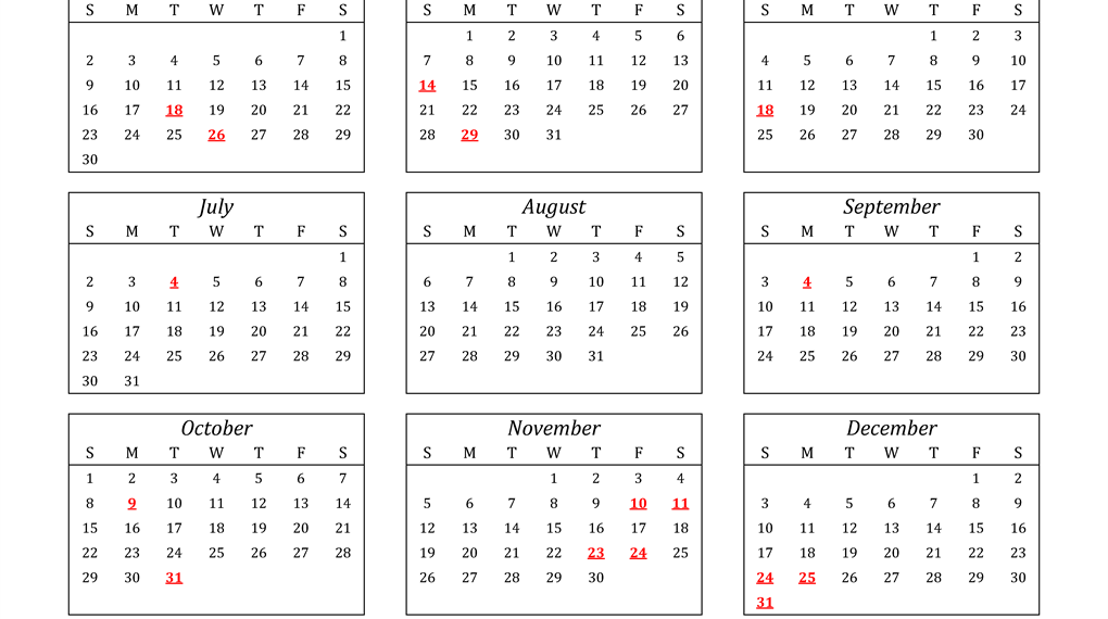 Free Printable 2023 Holiday Calendar