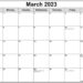 March 2023 Calendar With Holidays USA Printable