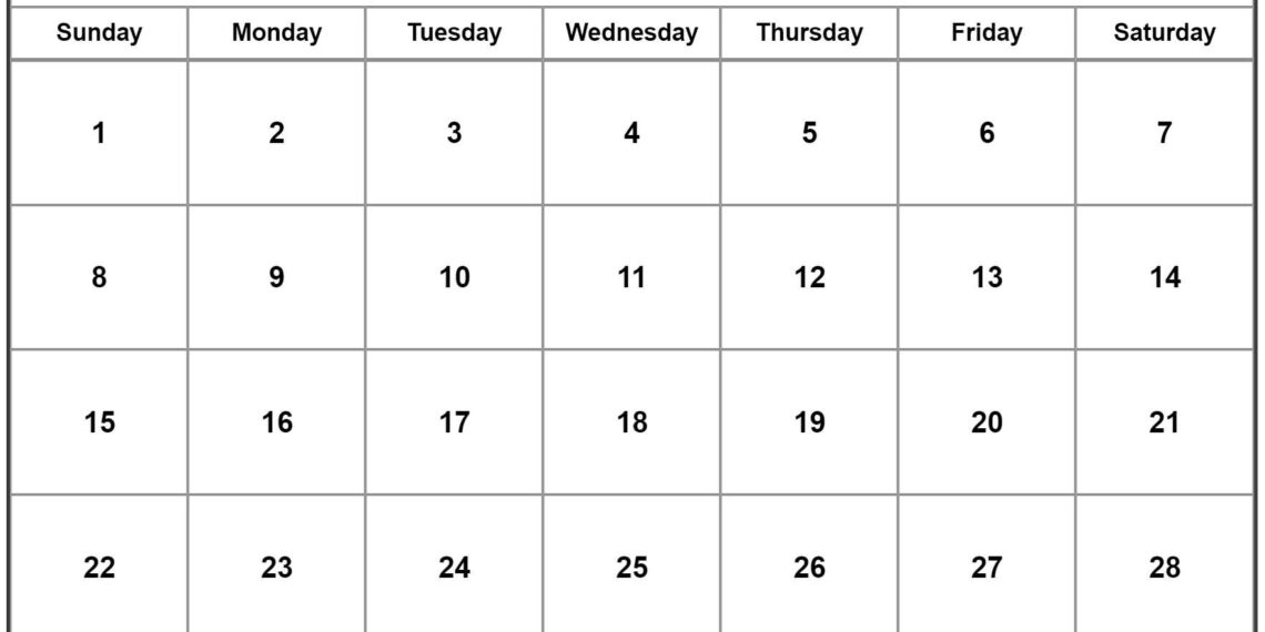 Blank October 2023 Calendar Printable