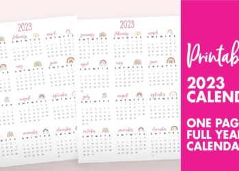 2023 Calendar For Kids Printable